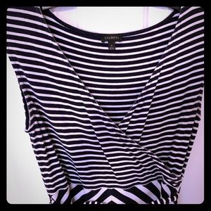 Talbot's navy/ white maxi dress.  Size small